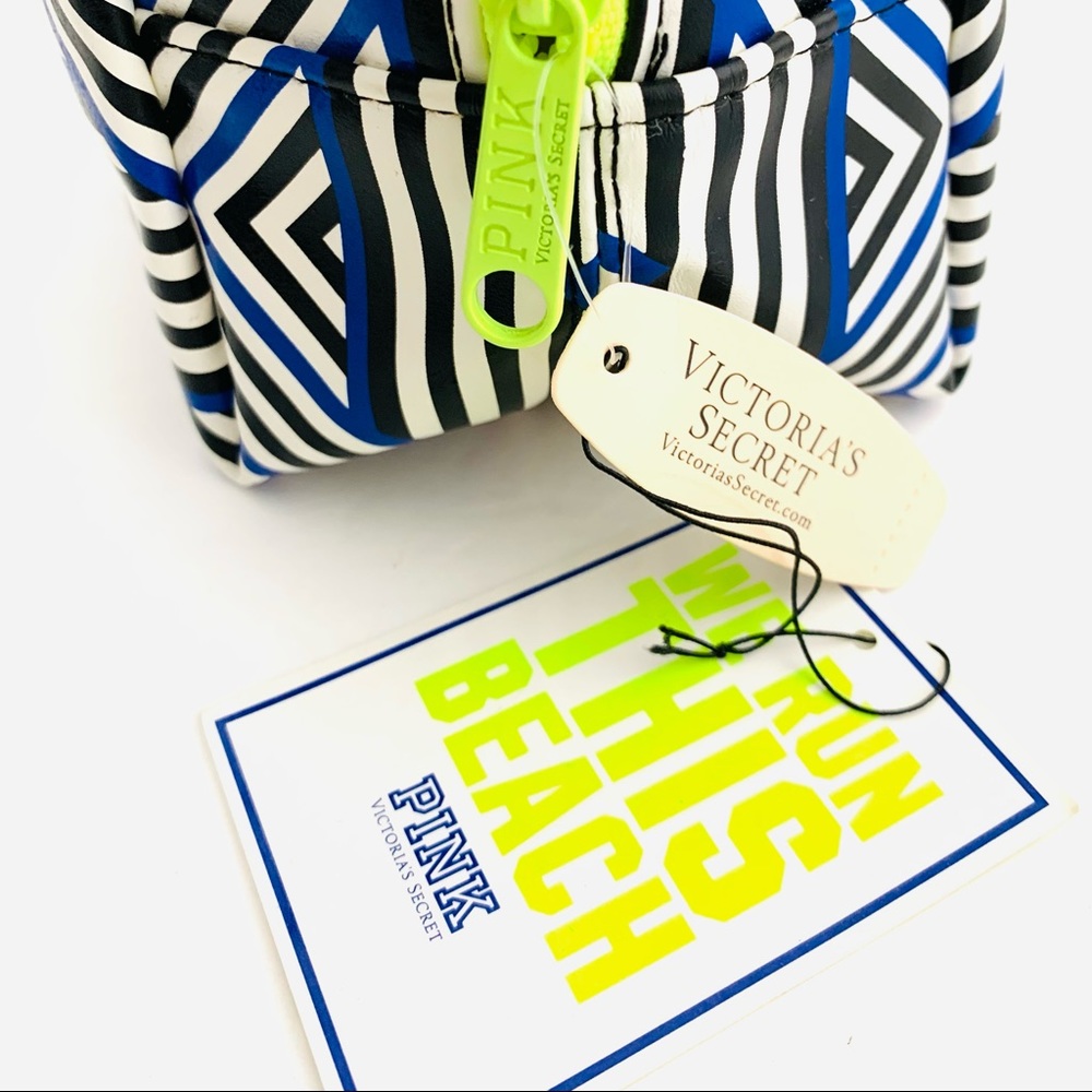 Vs Pink Cosmetic Bag Geo Metric Print NWT - Picture 7 of 11